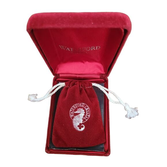 Waterford 1994 Our First Christmas Crystal Ornament With Box Wedding Gift - Picture 3 of 4